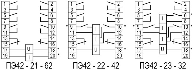 PE42 - connection diagram