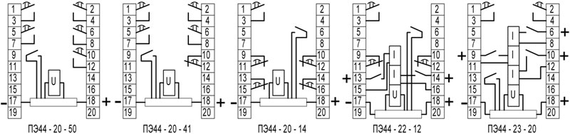 PE44 - connection diagram