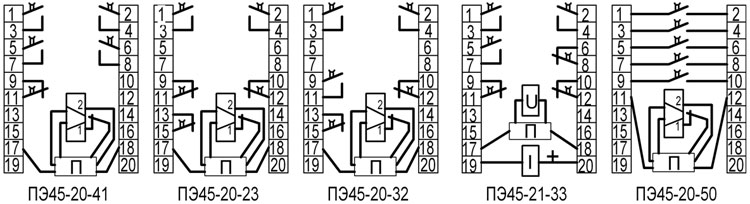 PE45 - connection diagram