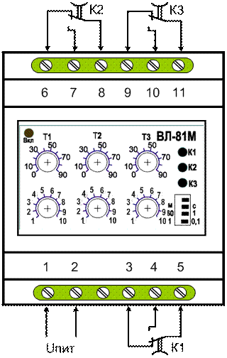 ВЛ-81М - схема підключення