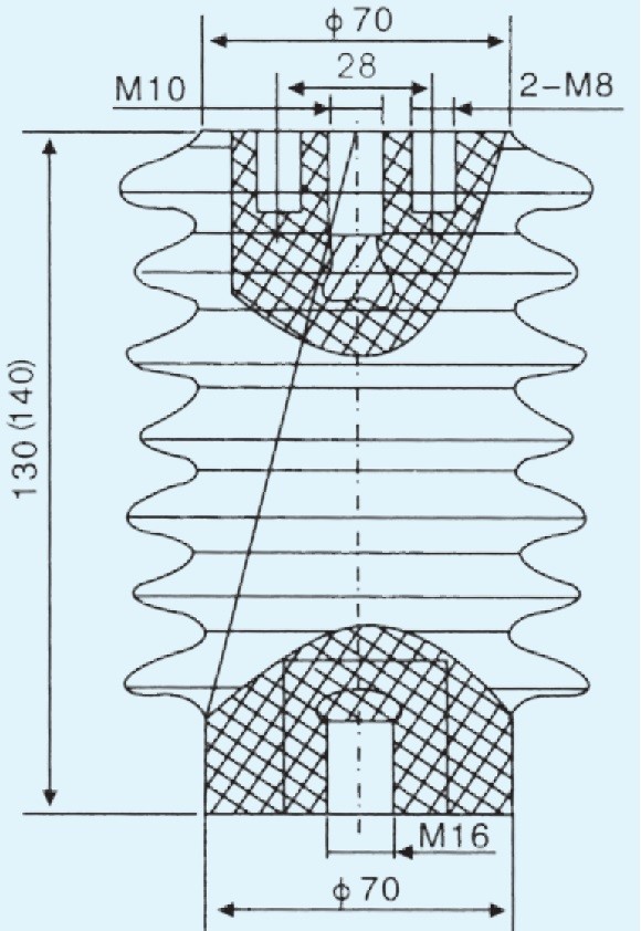 DE-10 - overall and installation dimensions